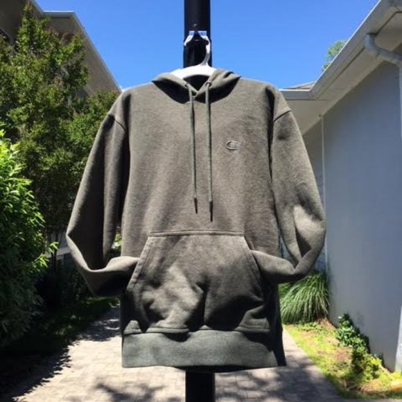 Champion Tops - Army Green Reverse Weave Champion Hoodie